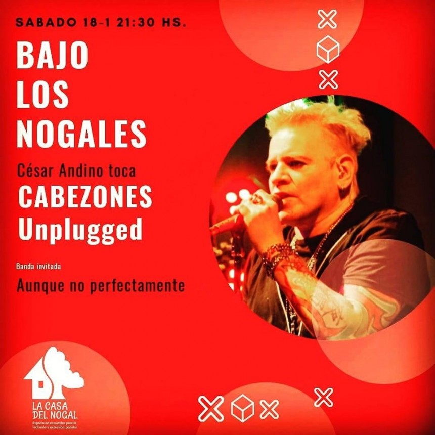 18/1 - C&eacute;sar Andino y Cabezones Unplugged y Aunque no Perfectamente