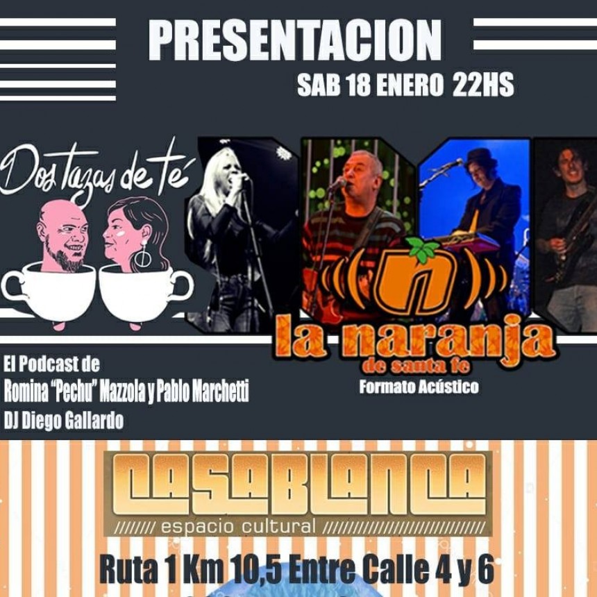 18/1 - Dos tazas de t&eacute; + La Naranja en Casablanca