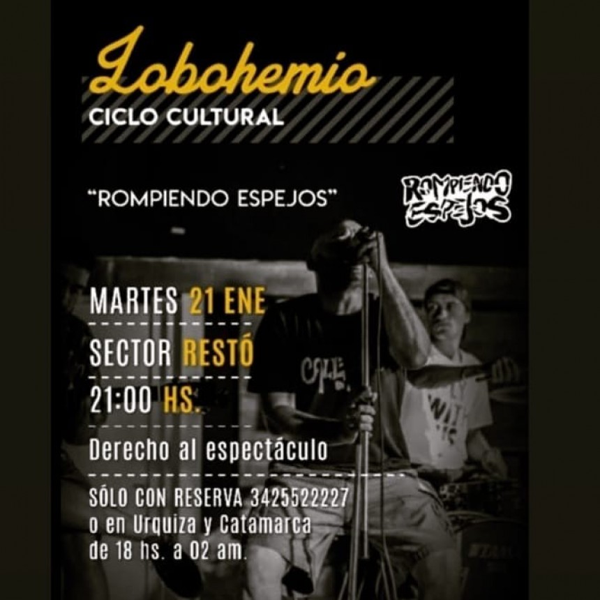 21/1 - ROMPIENDO ESPEJOS en Don Lobo