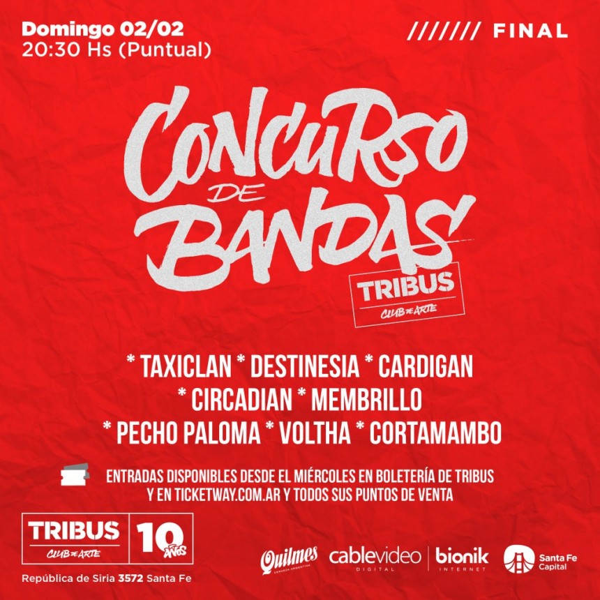 2/2 - Final Concurso de bandas en Tribus