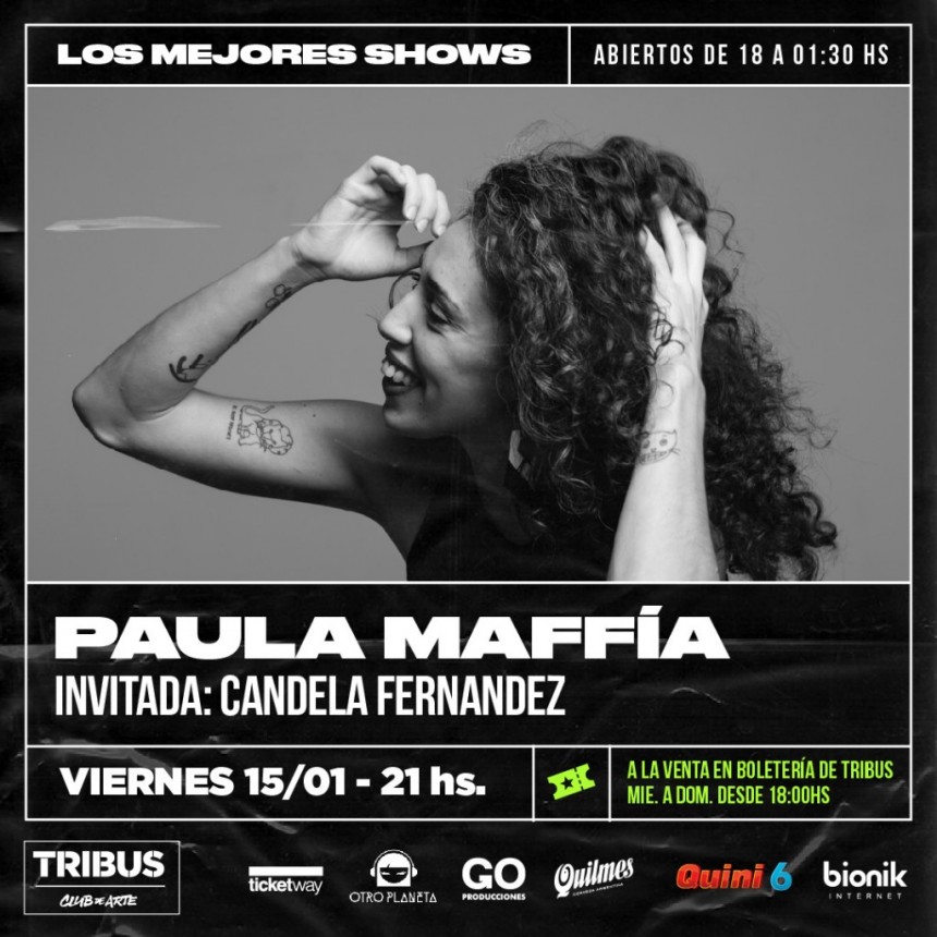 15/1 - Paula Maff&iacute;a en Tribus