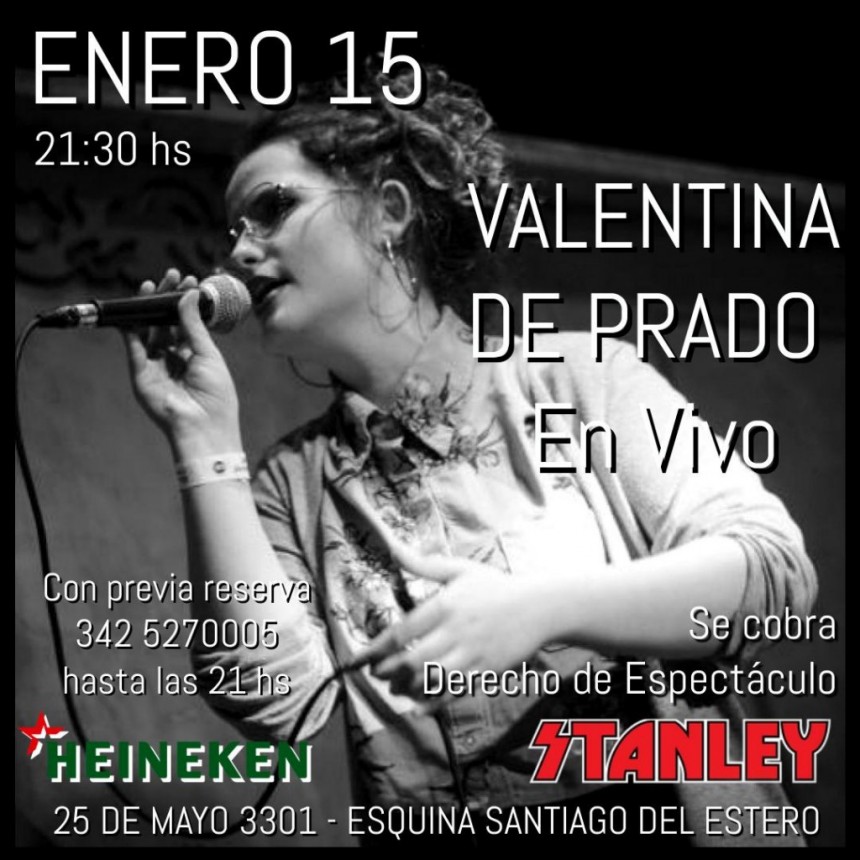 15/1 - Valentina de Padro en Stanley Bar