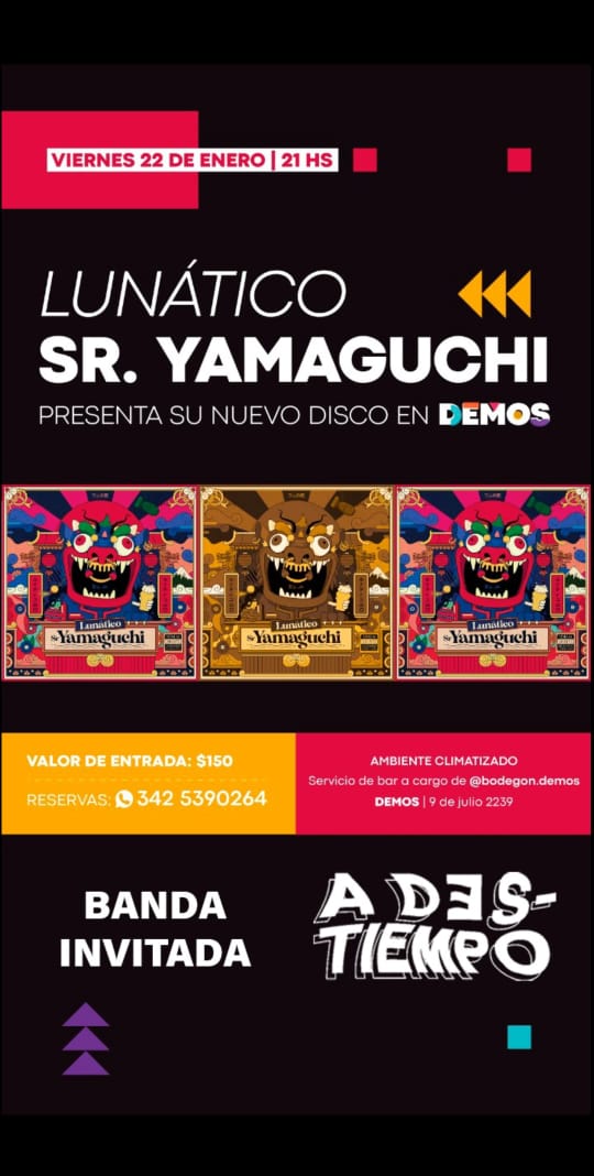22/1 - Lun&aacute;tico Sr Yamaguchi en Demos