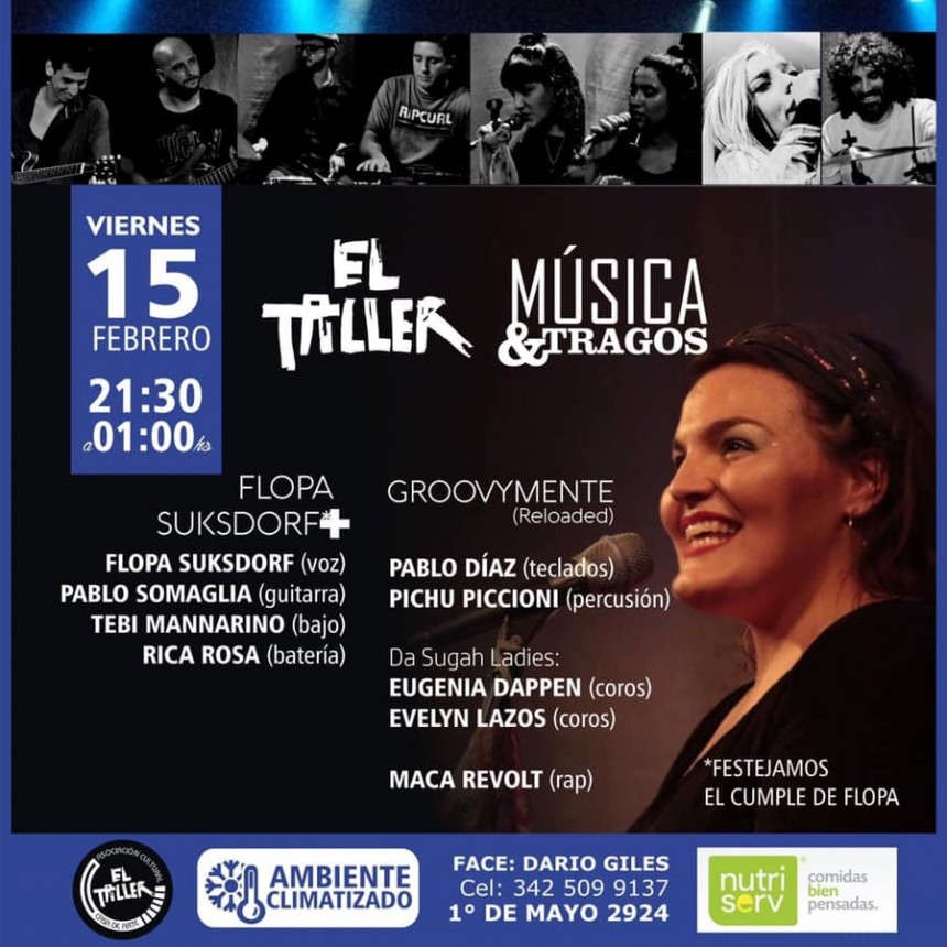 15/2 - El Taller M&uacute;sica & Tragos - "Flopa + Groovymente" (Reloaded)