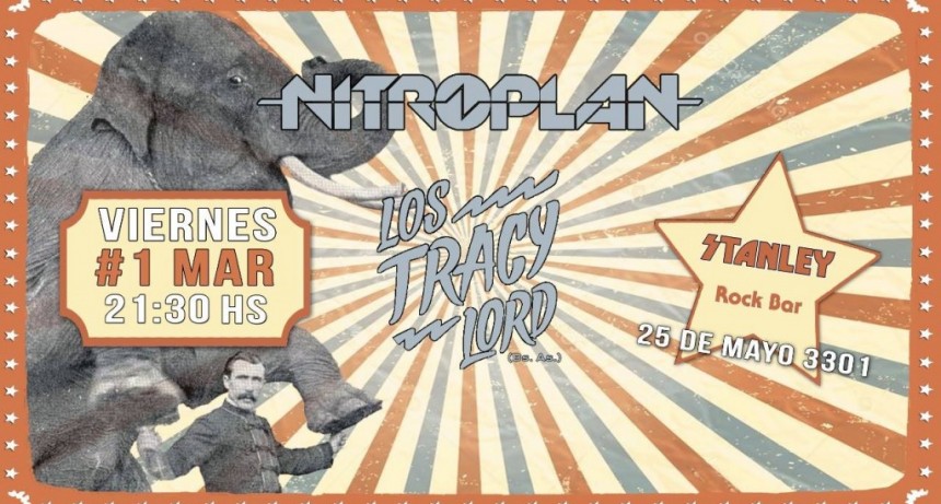 1/3 - Nitroplan & Los Tracy Lord en Stanley Rock Bar