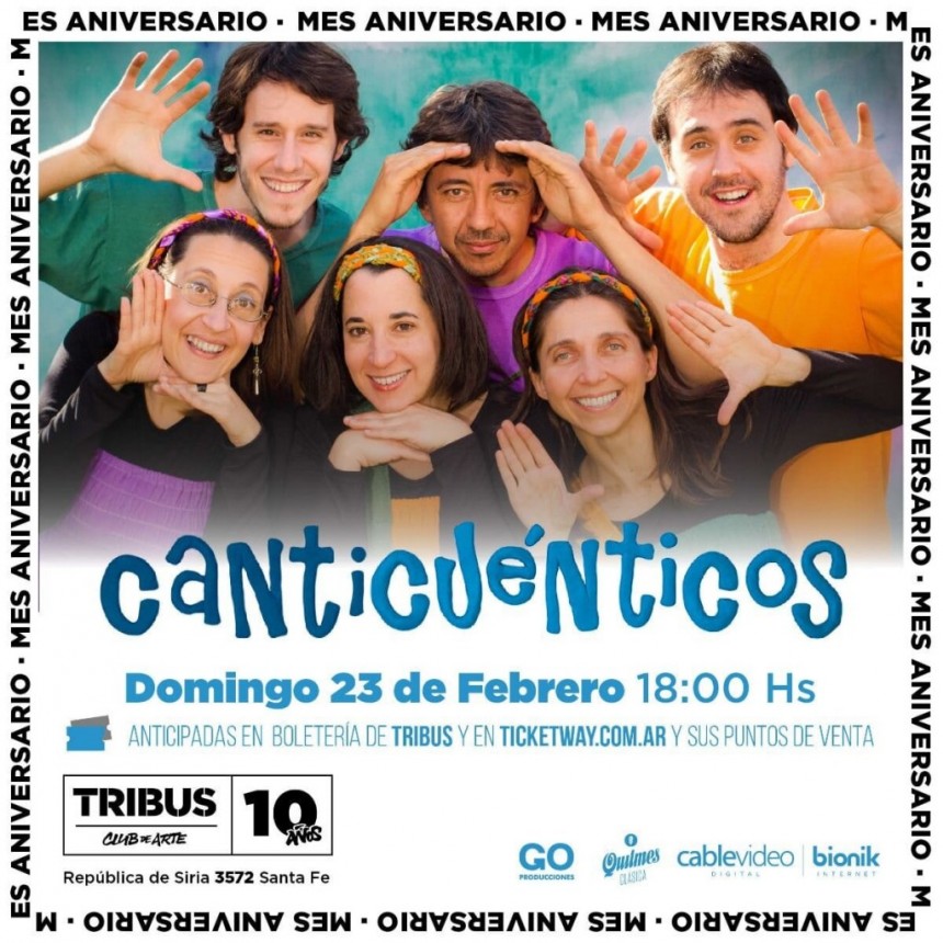 23/2 - CANTiCU&Eacute;NTICOS en Tribus