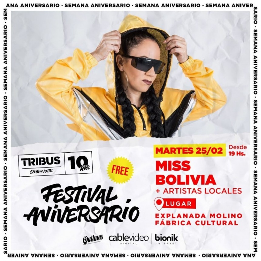 25/2 - MISS BOLIVIA + artistas locales