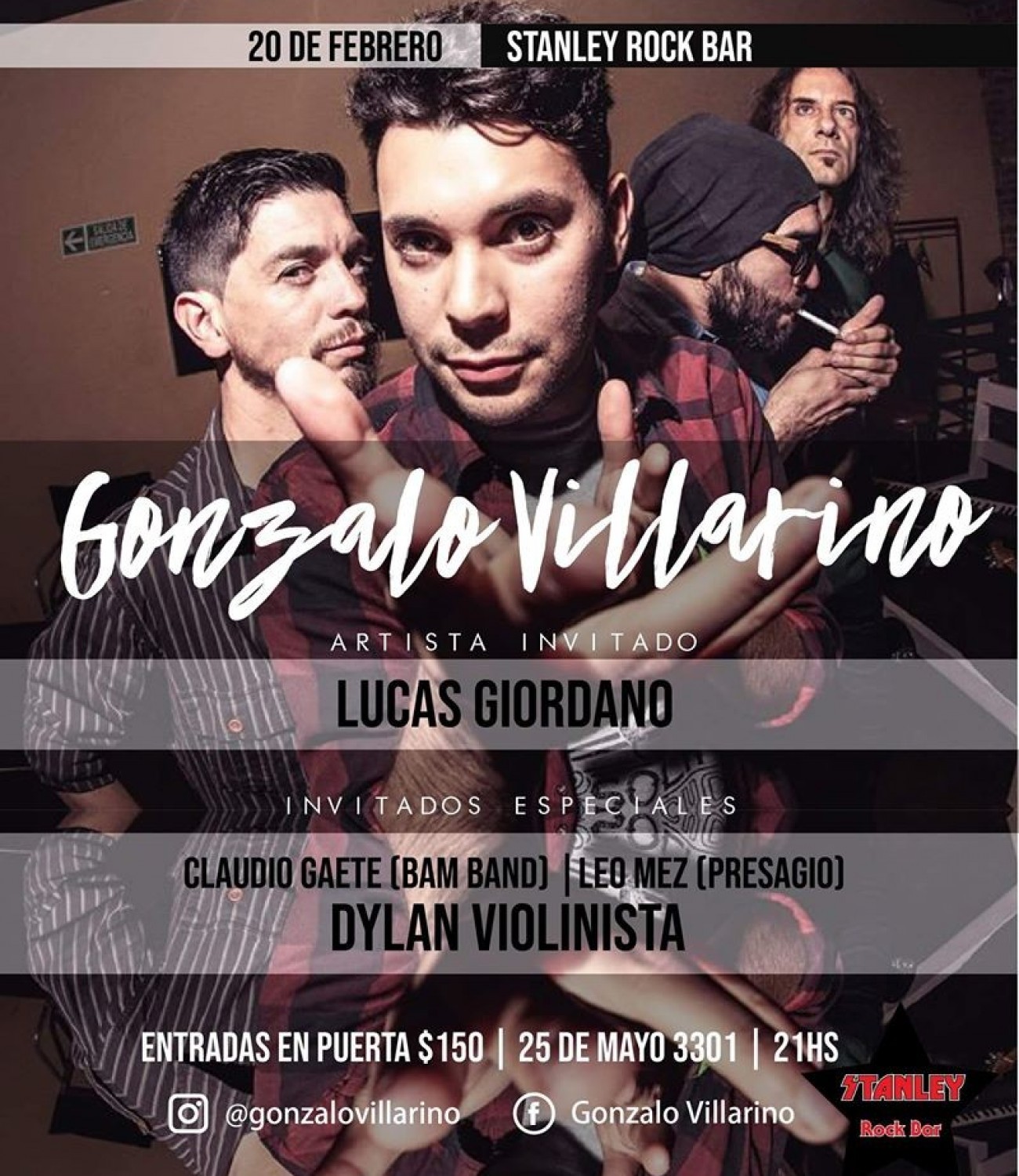 20/2 - GONZA VILLARINO & amigos en STANLEY BAR