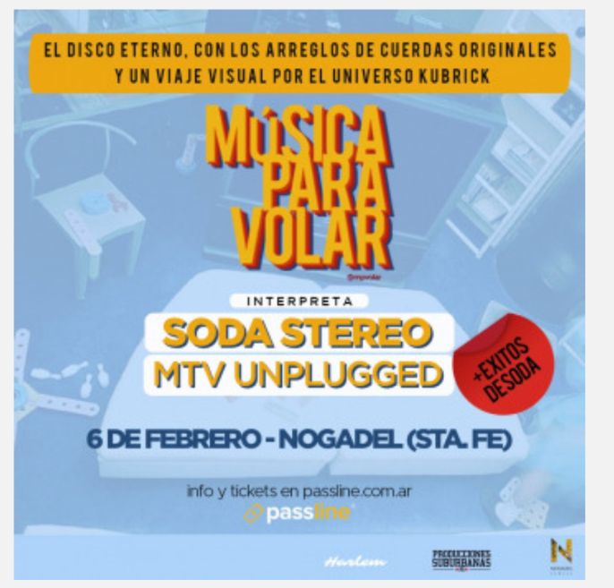 6/2 - M&uacute;sica para Volar en Nogadel Campus
