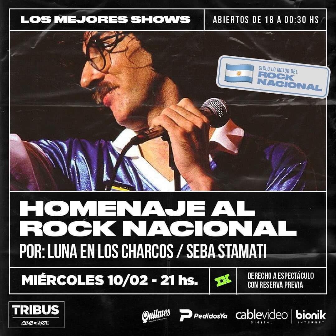 10/2 - Homenaje al rock nacional en Tribus