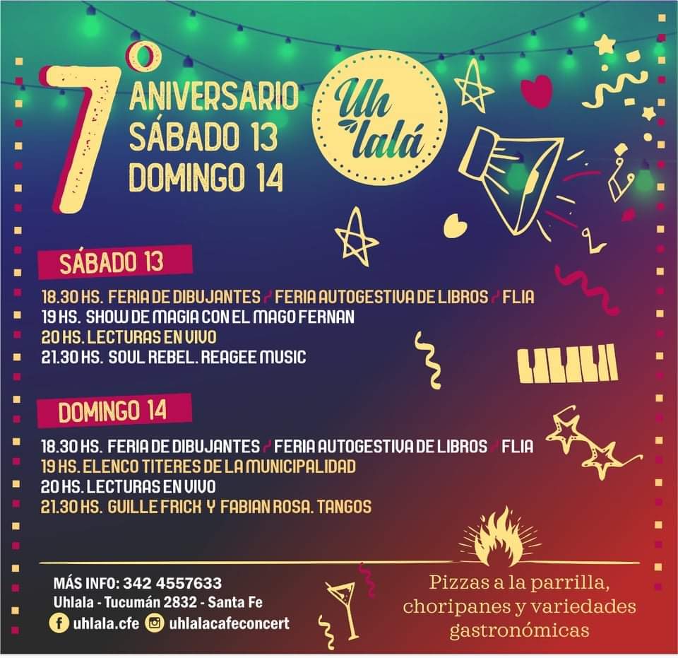 13-14/2 - Festejo del 7mo aniversario de Uh lal&aacute;