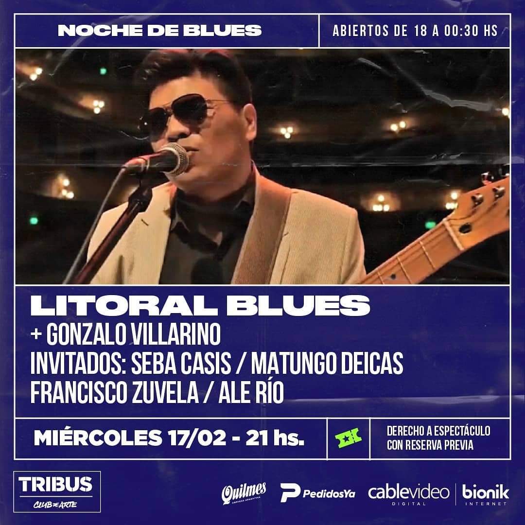 17/2 - Litoral Blues & amigos en TRIBUS