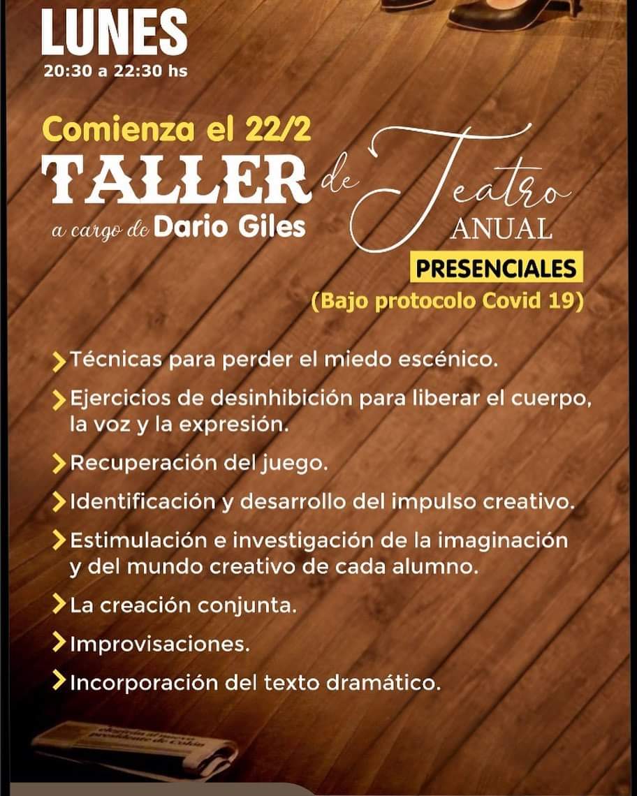 22/2 - EL TALLER retoma sus clases