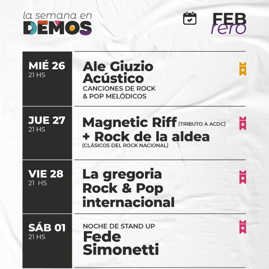 La semana en DEMOS del 26/2 al 1/3
