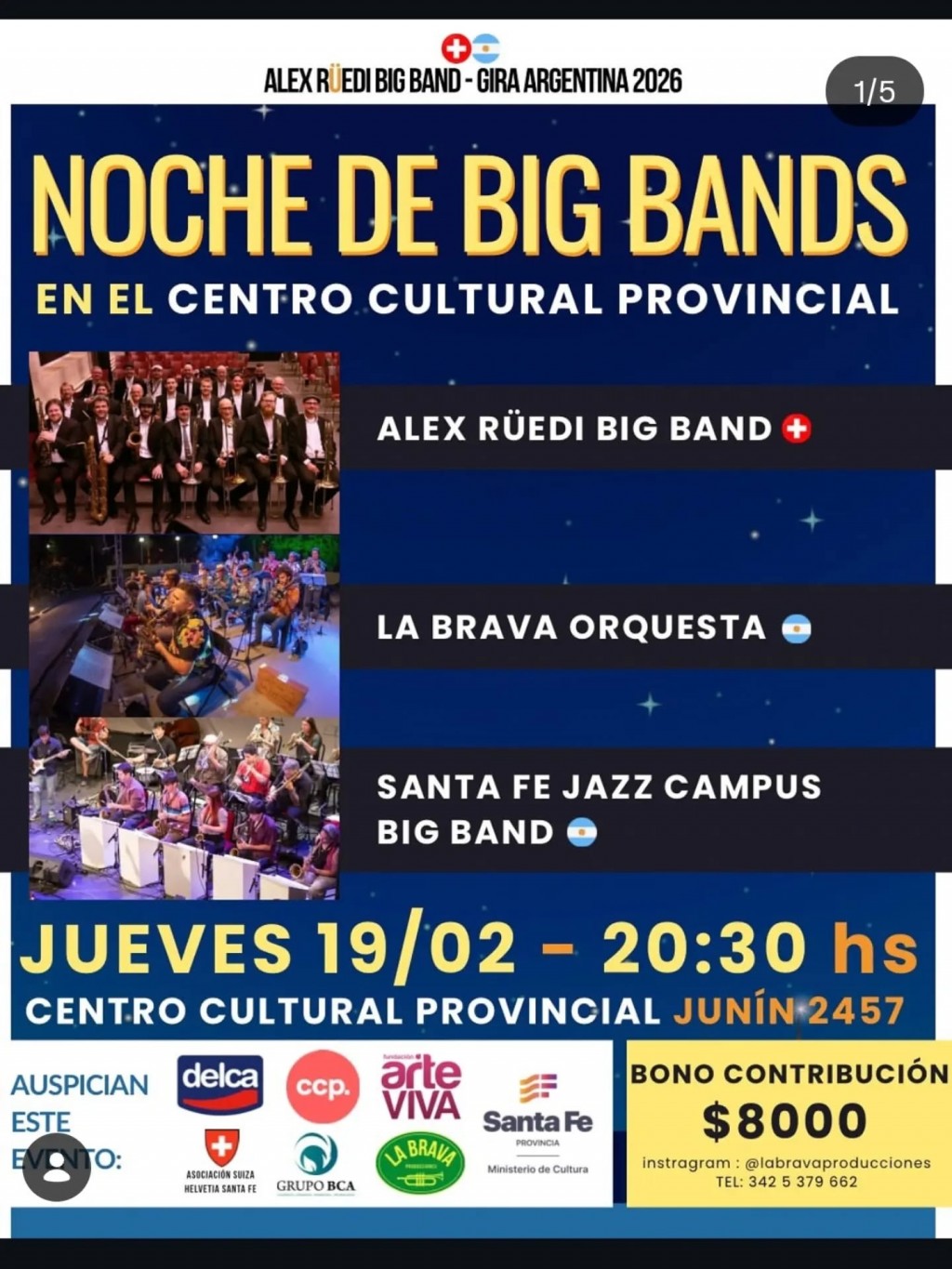 19/02 - Noche de Big Bands