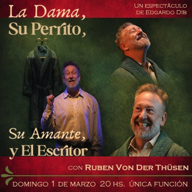 1/3 - LA DAMA, SU PERRITO, SU AMANTE Y EL ESCRITOR en La 3068