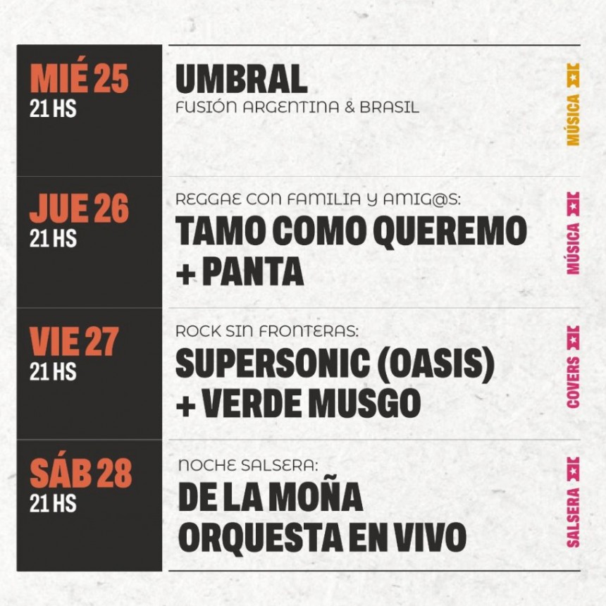 ESTA SEMANA EN DEMOS DEL 25 AL 28 DE FEBRERO