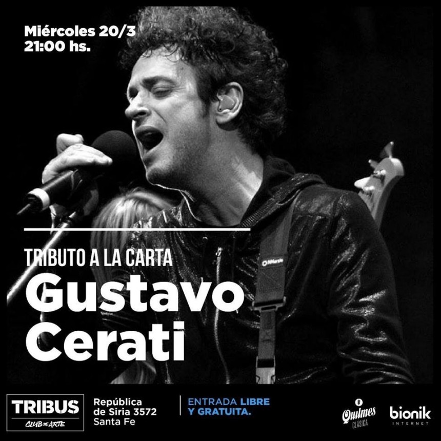 20/3 - Gustavo Cerati Tributo a la Carta