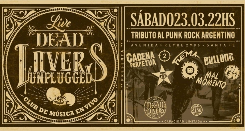 23/3 - Tributo al Punk Rock Argentino - DeadLovers Unplugged