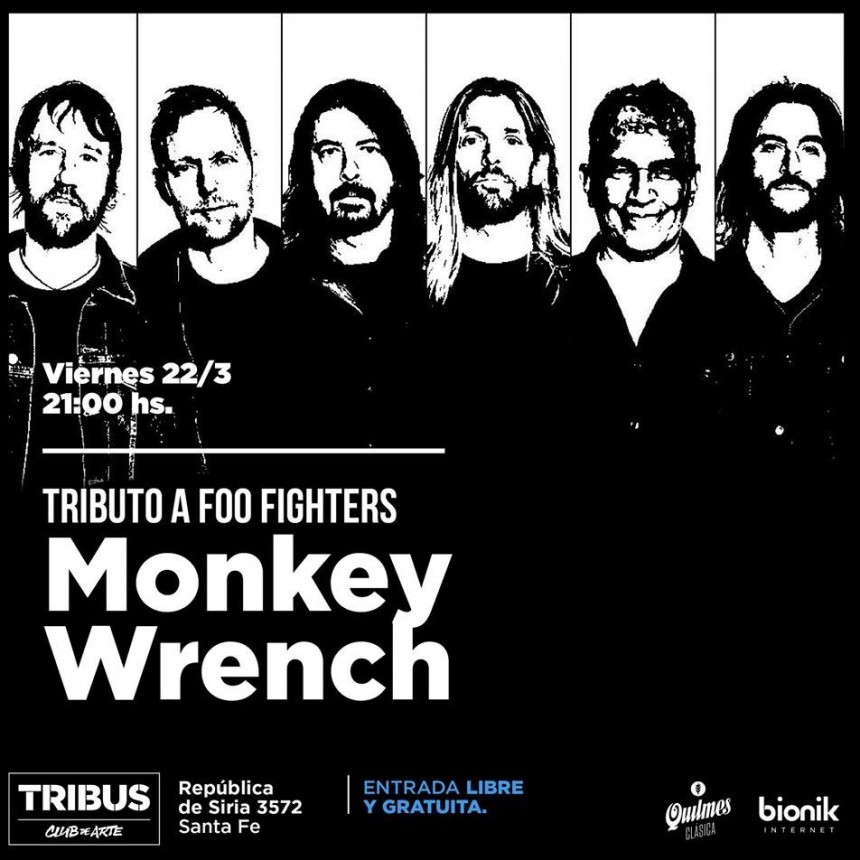 22/3 - MONKEY WRECH en Tribus Club de Arte