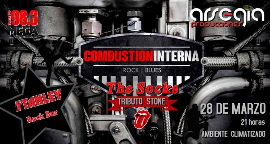 28/3 - Combusti&oacute;n Interna y The Socks en Stanley 
