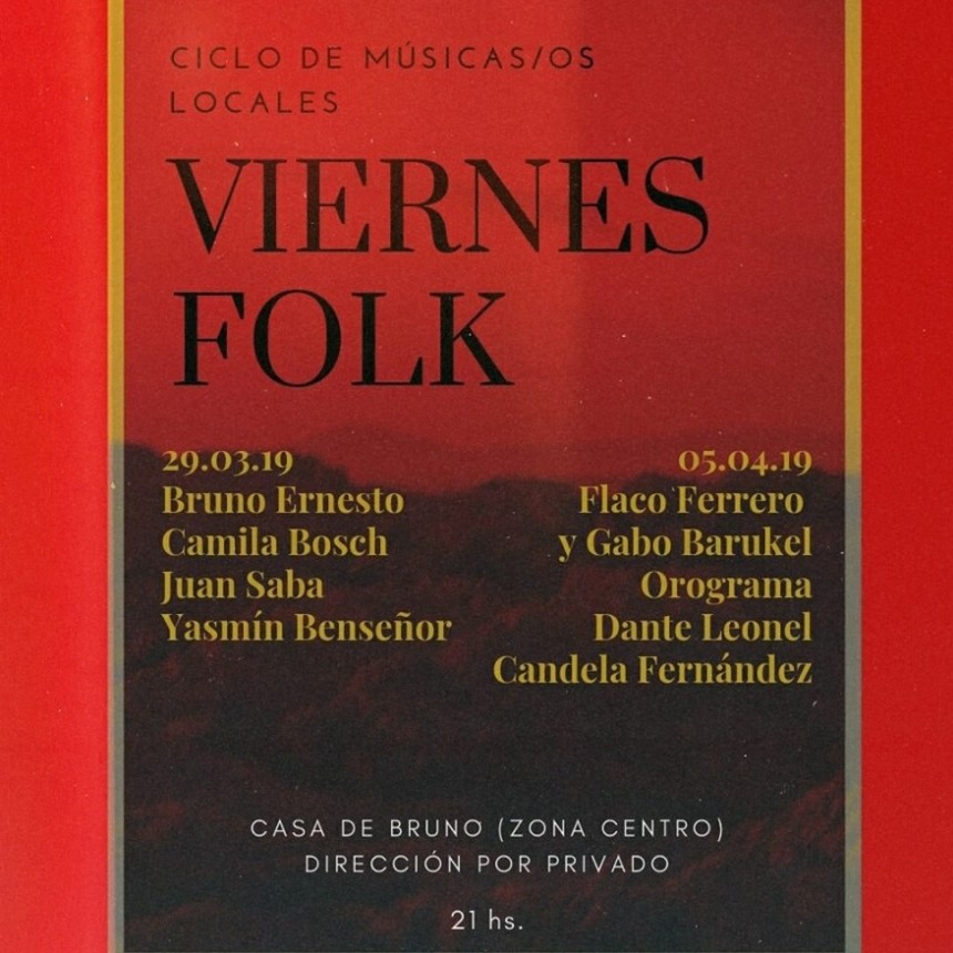 29/3 - VIERNES FOLK
