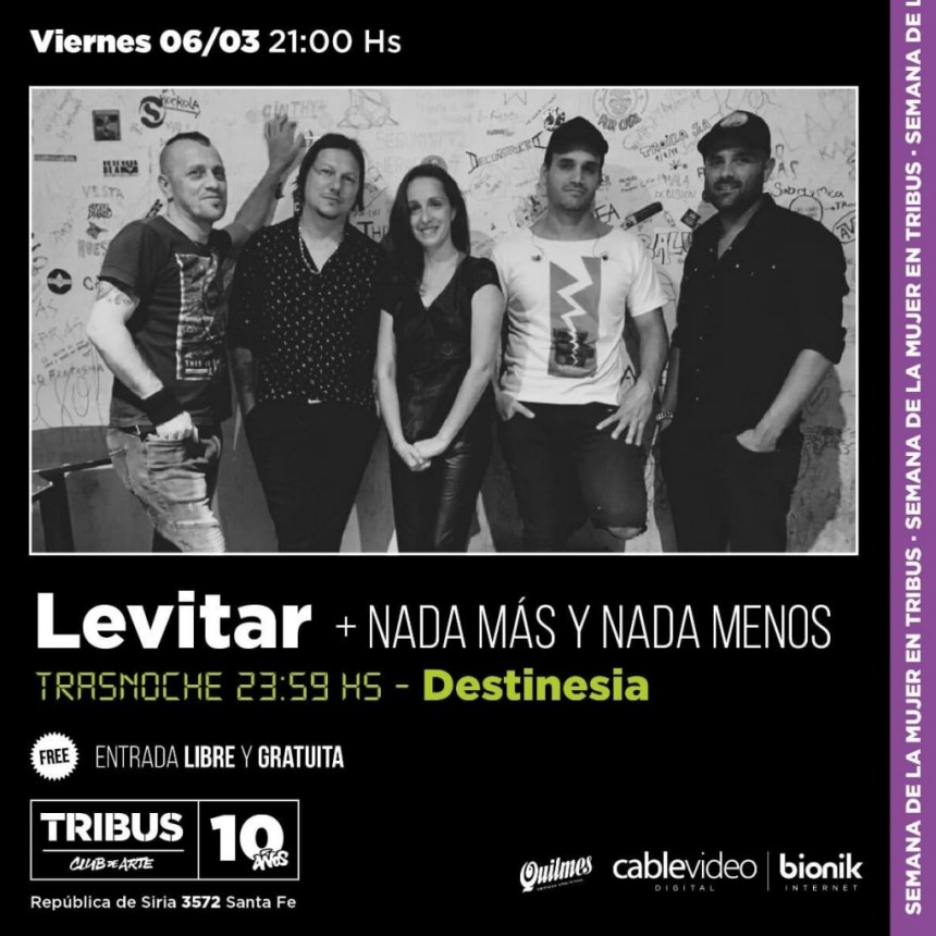 6/3 - LEVITAR + NADA MAS Y NADA MENOS en Tribus