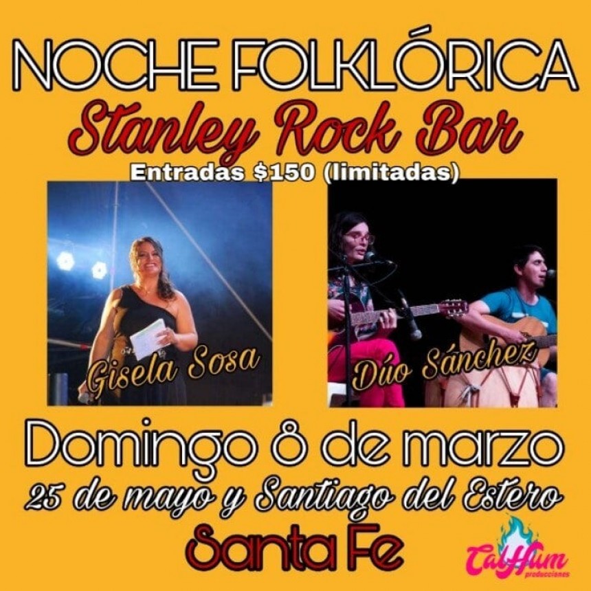 8/3 - NOCHE FOLCL&Oacute;RICA en Stanley Bar