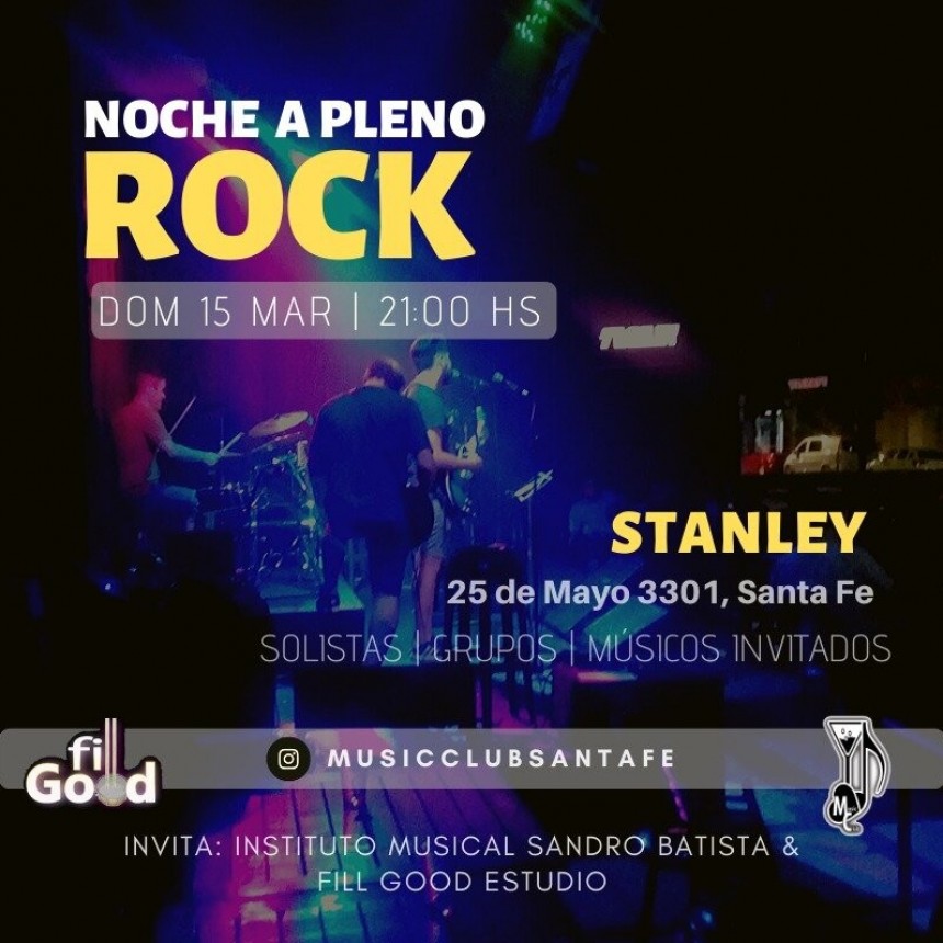 15/3 - Noche a pleno ROCK en Stanley