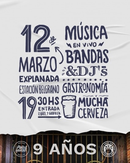 12/03 - Palo & Hueso: 9 años para celebrar en la Estación Belgrano