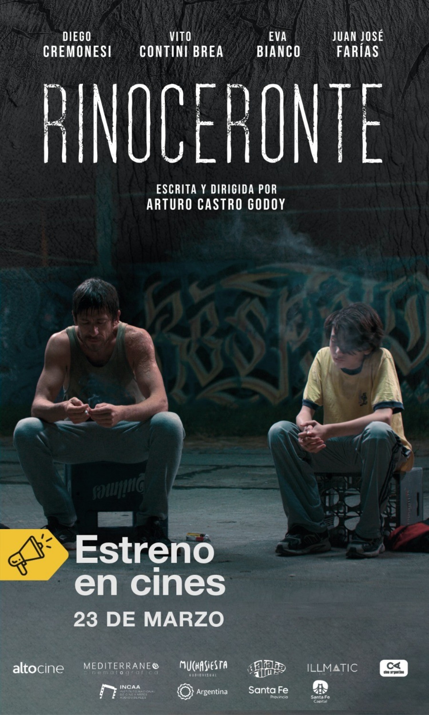 23/3 - Estreno en cine: "RINOCERONTE" de Arturo Castro Godoy