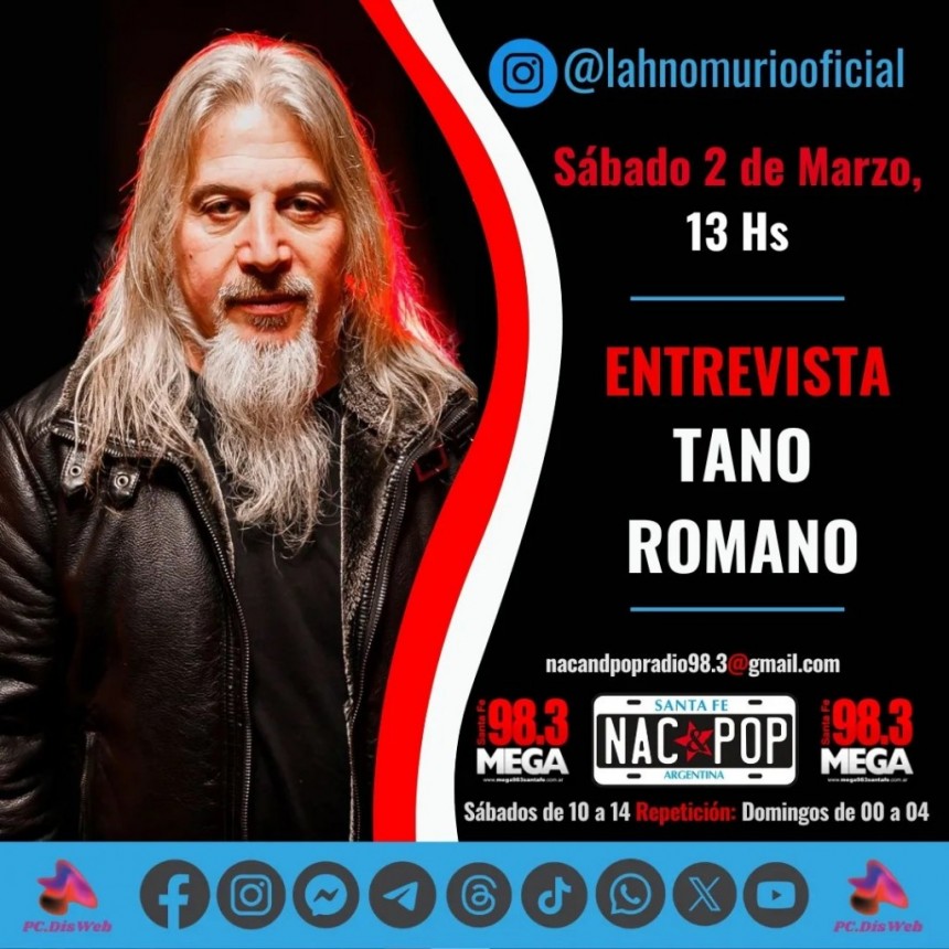 Entrevista al TANO ROMANO en Nac & Pop