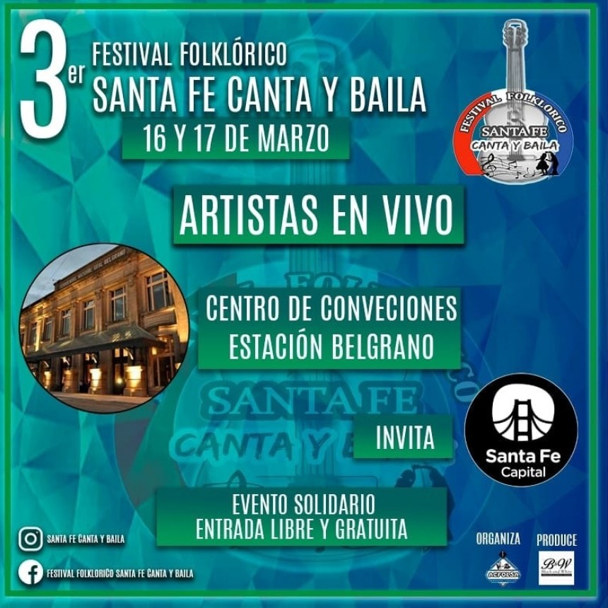 Festival Folkl&oacute;rico Santa Fe Canta y Baila
