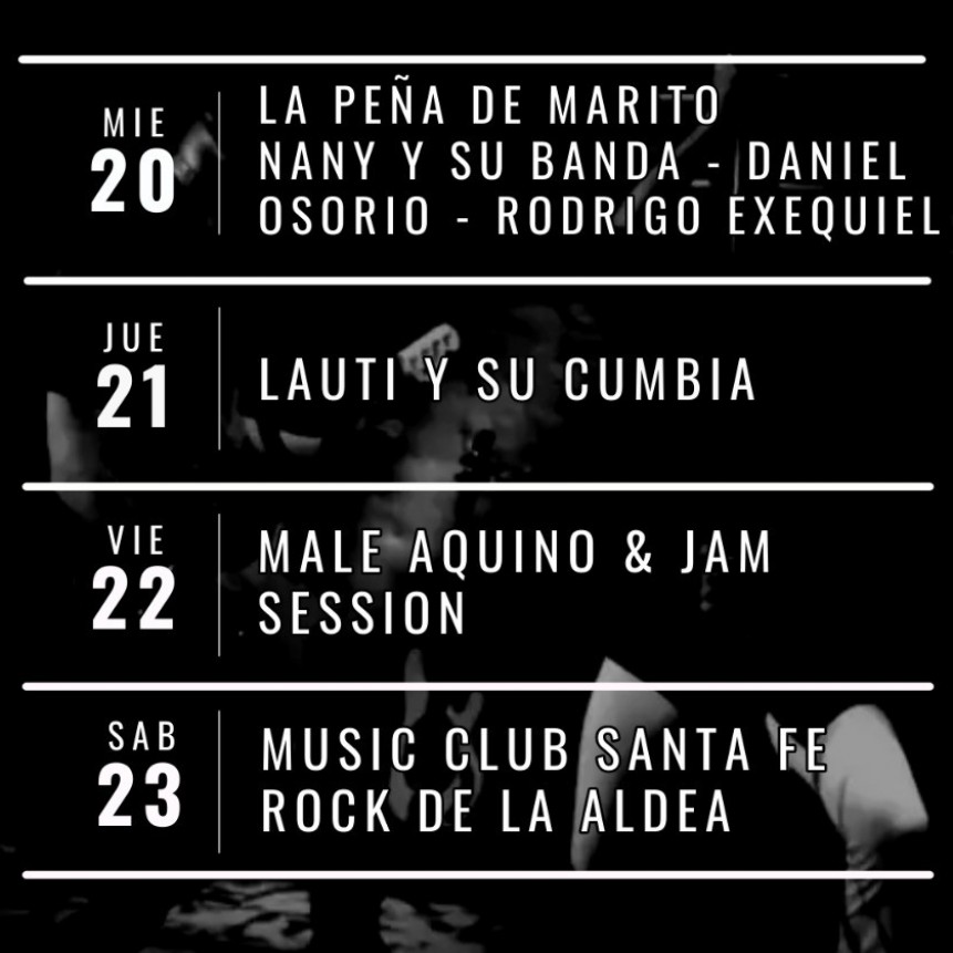 Programaci&oacute;n de Stanley Bar del 20/3 al 23/3