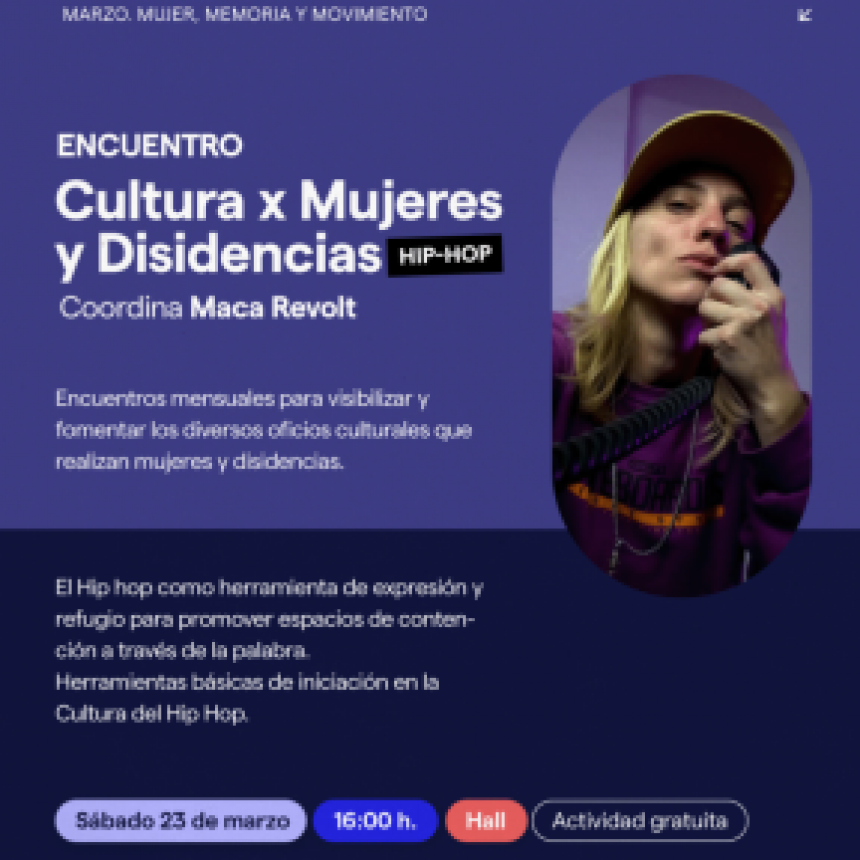 Encuentro: Cultura x mujeres y disidencias