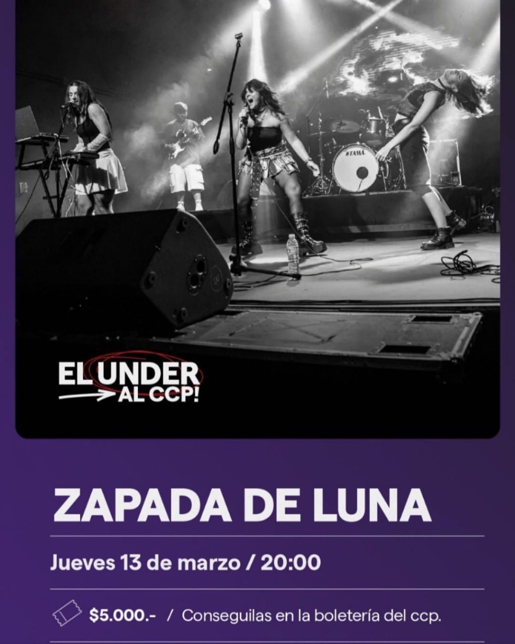 13/3 - El under al CCP: ZAPADA DE LUNA