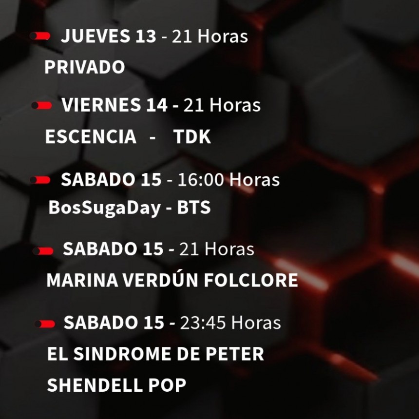 Agenda de Stanley del 13/3 al 15/3