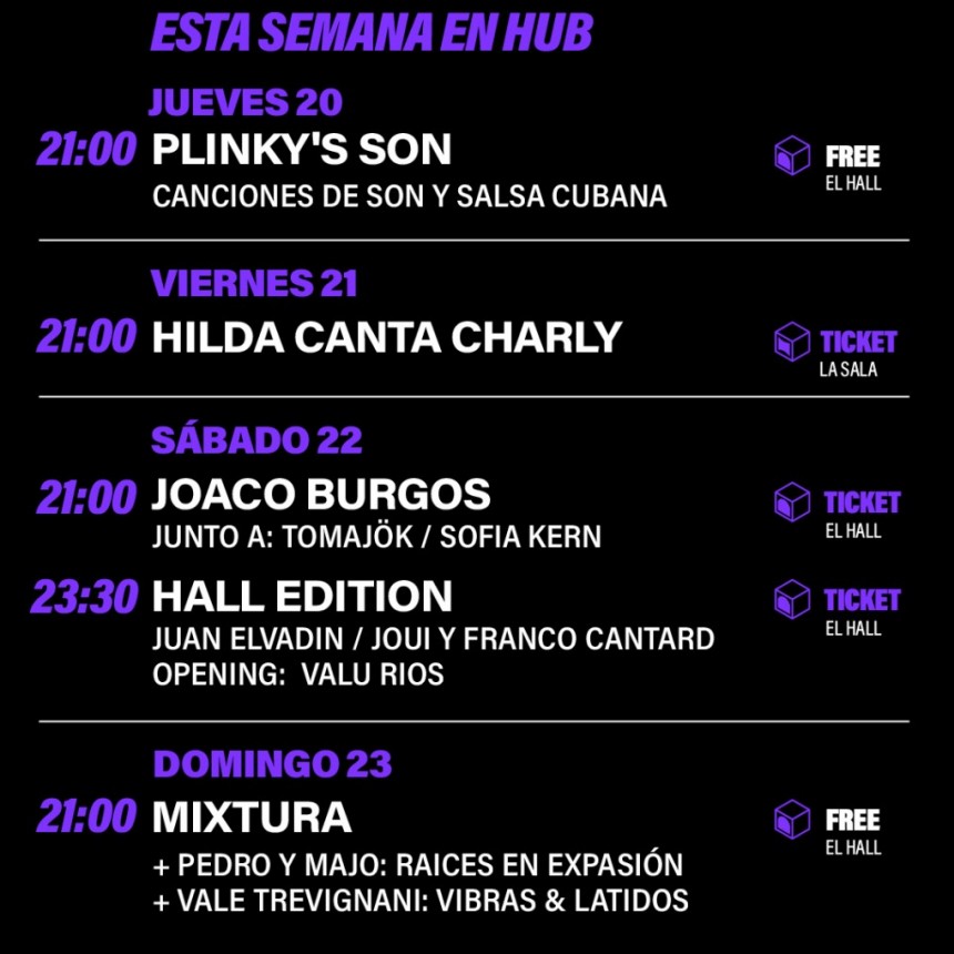  AGENDA SEMANAL HUB del 20/3 al 23/3  