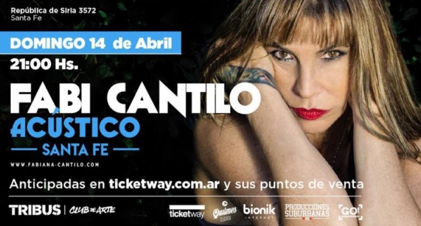 14/4 - Fabi Cantilo Ac&uacute;stico en Santa Fe