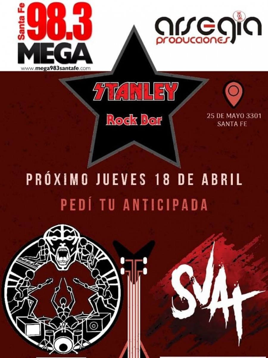 18/4 - CICKLOS & SOLO VAMOS A TOCAR en Stanley Rock Bar