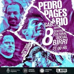 8/4 - Pedro Pagés y Río & Pach Lemon en El Birri 