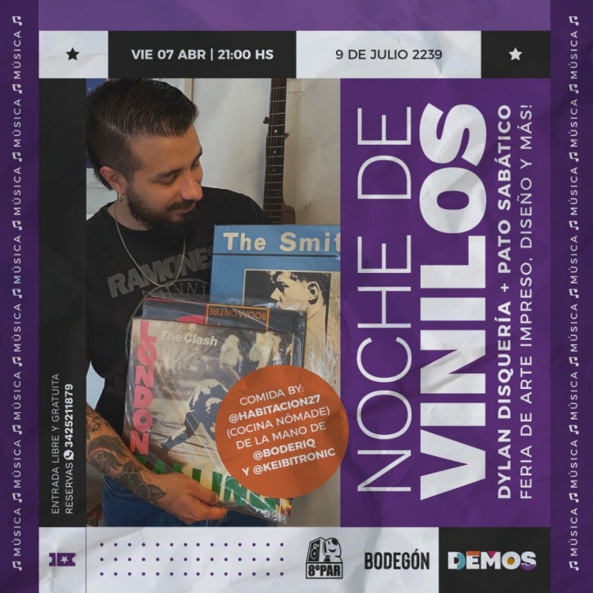 7/4 - Noche de vinilos en DEMOS