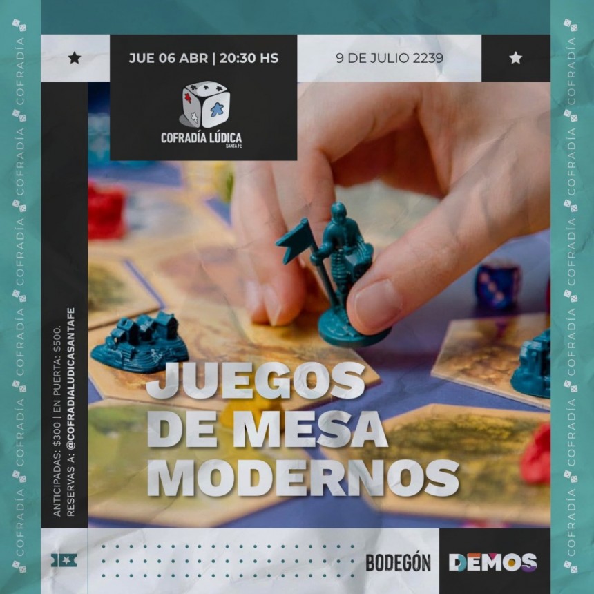 6/4 - ?&copy;NOCHE DE JUEGOS DE MESA MODERNOS?&rsquo;&laquo;en DEMOS