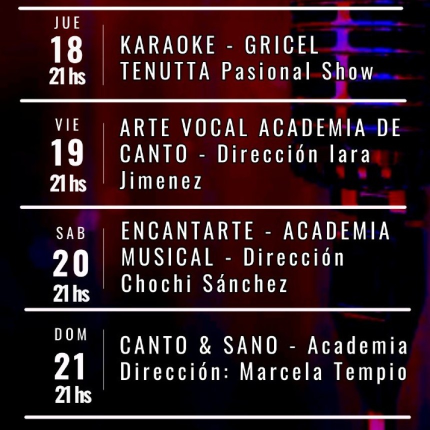 Programaci&oacute;n de Stanley del 18/4 al 21/4