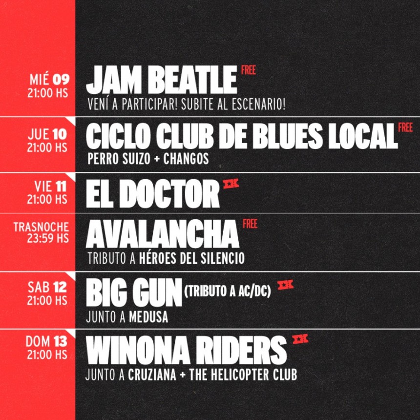 AGENDA SEMANAL TRIBUS CLUB DE ARTE del 9/4 al 13/4