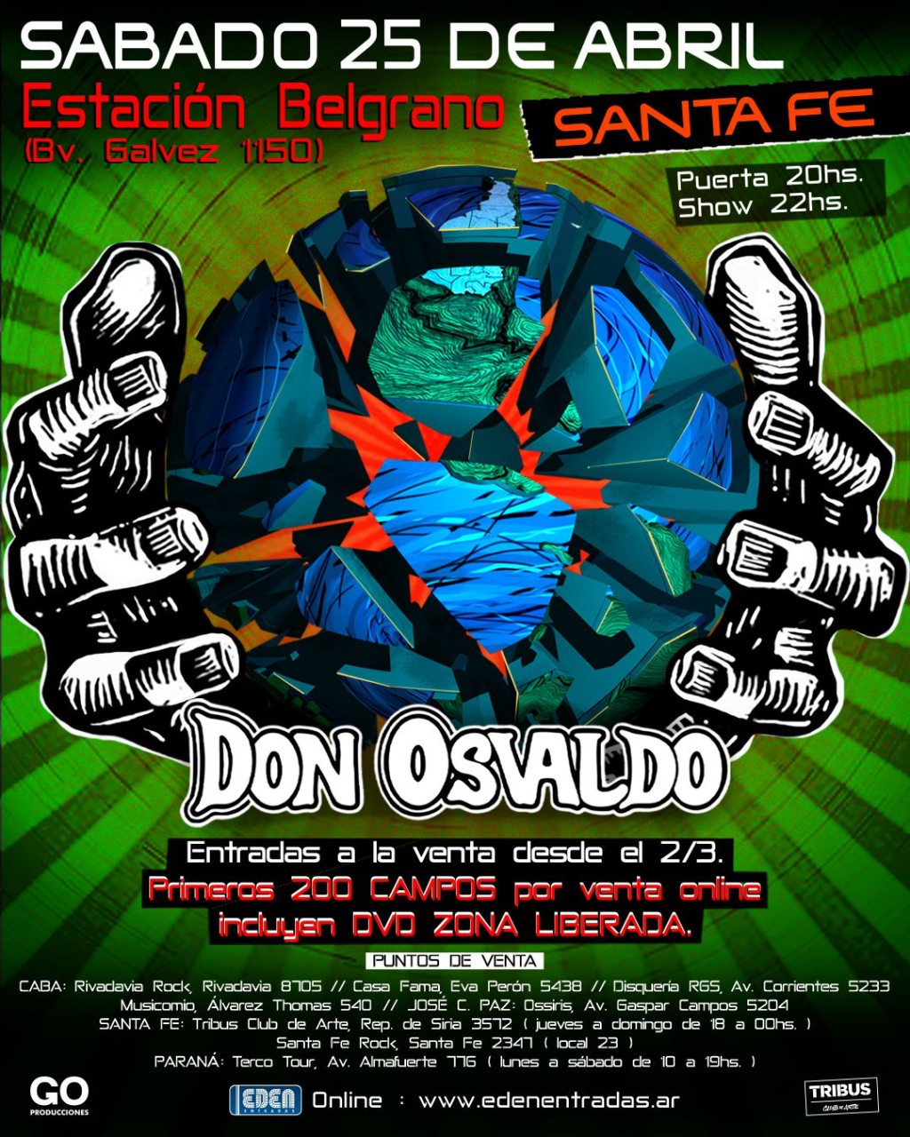 25/4 - DON OSVALDO REGRESA A SANTA FE PARA BRINDAR UN SHOW HIST&Oacute;RICO