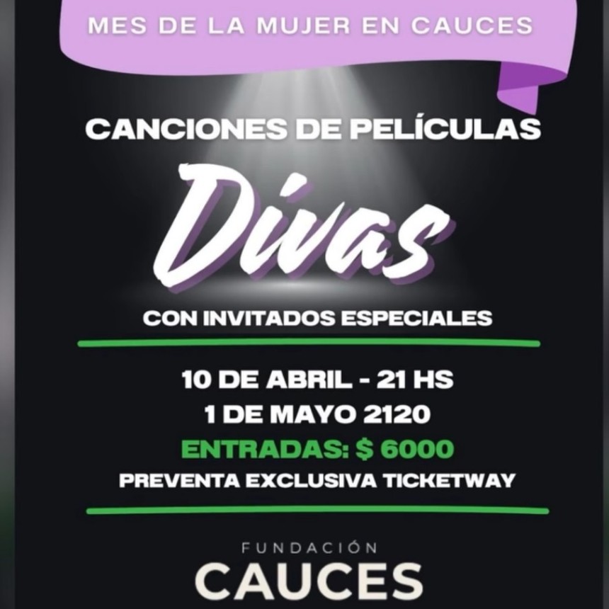 10/4 - DIVAS en Fundaci&oacute;n Cauces