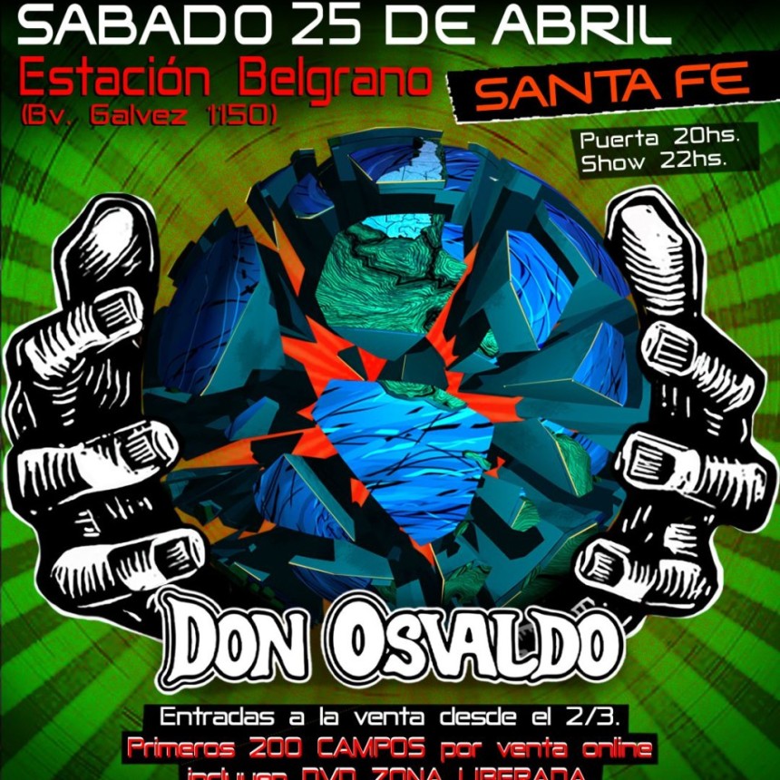 25/4 - DON OSVALDO REGRESA A SANTA FE PARA BRINDAR UN SHOW HIST&Oacute;RICO