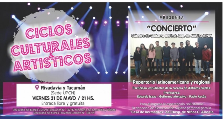 31/5 - Ciclos Artisticos & Culturales de UPCN