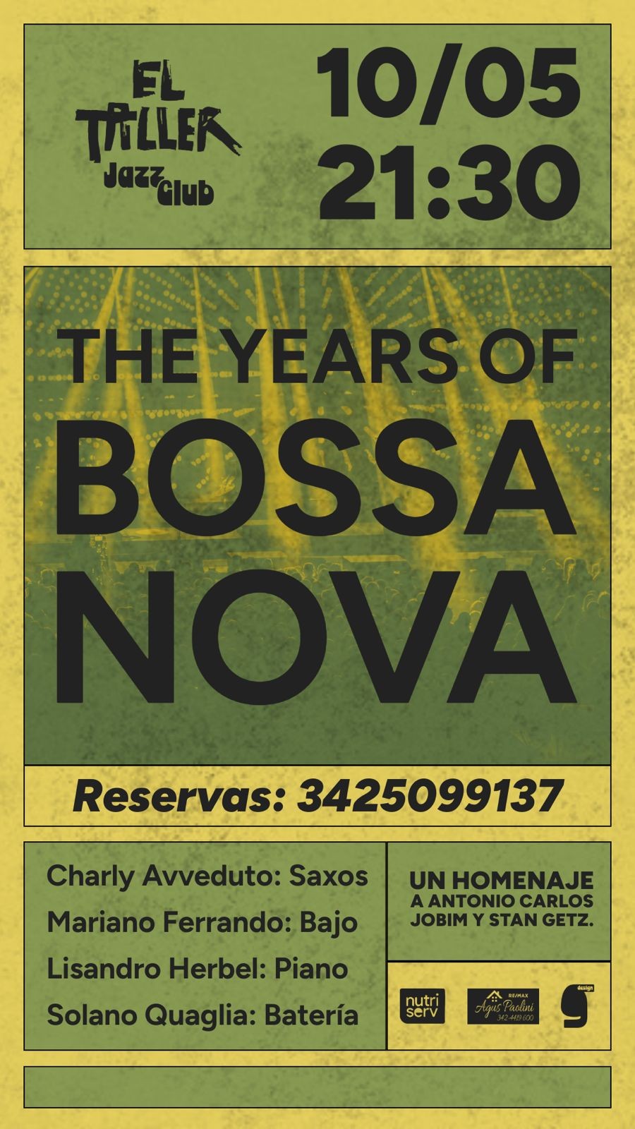 10/5 - THE YEARS OF BOSSA NOVA en El Taller Casa de Arte
